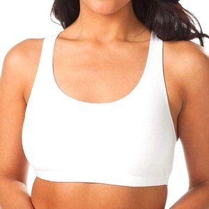 Leading Lady Women's Light Impact Sports Bra, White, Style #514